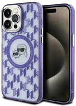 Telefoniümbris Karl Lagerfeld IML Monogram KLHMP15LHMCKMHU, Apple iPhone 15 Pro, lilla
