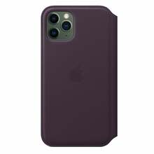 Nahast kaanekujuline ümbris Apple iPhone 11 Pro, MX072ZM/A, baklažaan