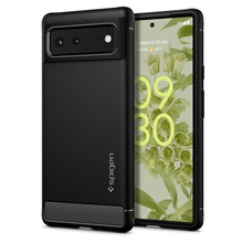 Telefoniümbris Spigen Rugged Armor, Google Pixel 6, must