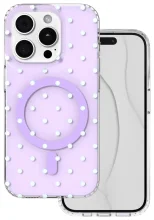 TFO Bubble Dots Mag ümbris, Apple iPhone 15 Pro, MagSafe, lilla