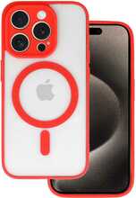 TOPT Acrylic Color MagSafe ümbris, Apple iPhone 13 Pro Max, punane