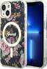 Telefoniümbris Guess Flower MagSafe GUHMP14MHCFWSK, Apple iPhone 14 Plus, must