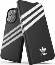 Telefoniümbris Adidas OR Booklet Case PU, Apple iPhone 13 Pro/13, must/valge