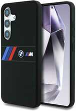 Telefoniümbris BMW Silicone Middle Tricolor Stripes MagSafe, Samsung Galaxy S25, must