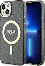 Telefoniümbris Guess Glitter Gold MagSafe GUHMP14MHCMCGK, Apple iPhone 14 Plus, must