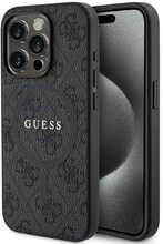 Telefoniümbris Guess PU Leather 4G Colored Ring GUHMP15LG4GFRK, Apple iPhone 15 Pro, must
