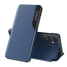 Telefoniümbris Hurtel Eco Leather View Case, Samsung Galaxy A36, sinine