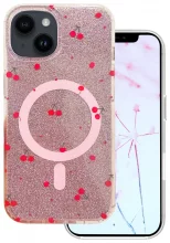 TFO Cherry Mag Glitter ümbris, Apple iPhone 15 6,1, punane