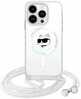 Telefoniümbris Karl Lagerfeld IML Choupette Head & Cord MagSafe KLHMP15XHCCHNT, Apple iPhone 15 Pro Max, läbipaistev