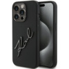 Telefoniümbris Karl Lagerfeld Silicone Karl Script KLHCP15LSKSBMCK, Apple iPhone 15 Pro, must