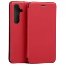 Beline Magnetic Book Case, Samsung S25, punane