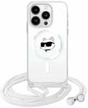 Telefoniümbris Karl Lagerfeld IML Choupette Head & Cord MagSafe KLHMP15XHCCHNT, Apple iPhone 15 Pro Max, läbipaistev
