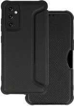 Telefoniümbris Razor Carbon Book, Samsung Galaxy S24 FE, must, Topt