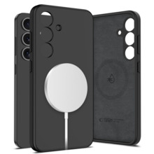 Tech-Protect Liquid Silicone MagSafe ümbris, Samsung Galaxy S25, must