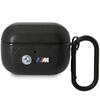 Kõrvaklappide ümbris BMW BMAP22PVTK Leather Curved Line, Apple AirPods Pro, must