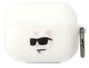 Karl Lagerfeld KLAPRUNCHH silikoonümbris Choupette Head 3D, Apple AirPods Pro, valge