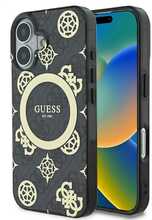 Telefoniümbris Guess IML Peony On 4G Background MagSafe, Apple iPhone 16, must