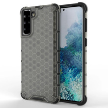 Honeycomb armor ümbris TPU kaitseraamiga, Samsung Galaxy S21+ 5G, must