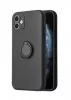 Telefoniümbris iLike Silicone Ring, Apple iPhone 13 Pro, must