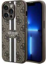 Telefoniümbris Guess 4G Printed Stripes MagSafe GUHMP15LP4RPSW, Apple iPhone 15 Pro, pruun