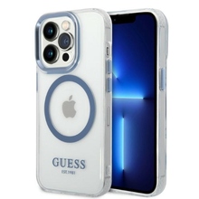 Telefoniümbris Guess Metal Outline Magsafe GUHMP14XHTRMB, Apple iPhone 14 Pro Max, sinine