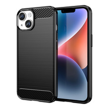 Hurtel Carbon ümbris, Apple iPhone 14 Plus, painduv geel, must