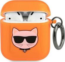 Karl Lagerfeld Choupette ümbris AirPods 1/2 KLA2UCHFO, oranž