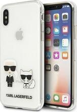 Telefoniümbris Karl Lagerfeld Karl & Choupette KLHCI65CKTR, Apple iPhone Xs Max, läbipaistev