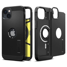 Telefoniümbris Spigen Tough Armor MagSafe, Apple iPhone 14, must
