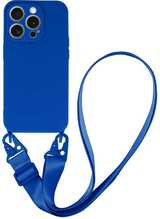 TOPT Strap silikoonümbris, Apple iPhone 13 Pro Max, design 2, sinine