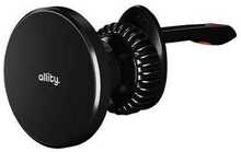 Telefonihoidja autosse Allity ACH-300, magnetiline, juhtmevaba laadimine, must 15W