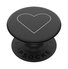 Telefonihoidja Popsockets 2, valge süda, must