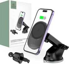 Telefonihoidja Tech Protect MM15W-V1, MagSafe 15W induktiivlaadijaga, must