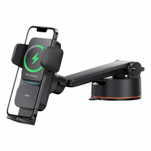 Telefonihoidja Baseus Wisdom Wireless Charging Electric Qi, 15W, must