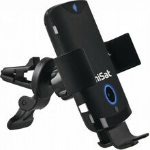 Nutikas juhtmevaba telefonihoidik-autolaadija Technisat SmartCharge 2, must