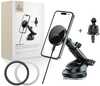 Magnetiline telefonihoidja autosse Tech Protect MM15W-V5, must, juhtmevaba laadimisega 15W