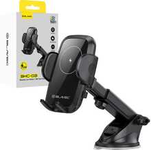 Telefonihoidja autosse Blavec BHC-03, must, 15W juhtmevaba laadimine