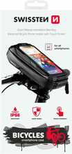 Telefonihoidja jalgrattale Swissten Waterproof Bike Holder 4, must