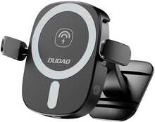 Telefonihoidja autosse Dudao FW11, 15W induktiivlaadijaga, must