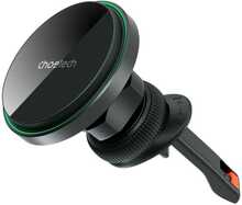 Magnetiline autohoidja-laadija Choetech T204-F, must, 15W