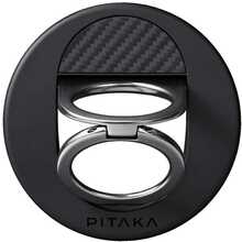 Magnetiline telefonihoidja Pitaka MagEZ Grip 3 MagSafe, must/hall