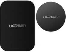 Metallplaadid magnetilisele telefonihoidjale Ugreen LP123, must, 2 tk