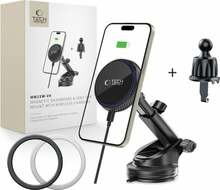 Magnetiline telefonihoidja autosse Tech-Protect MM15W-V4, must