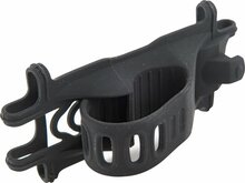 Telefonihoidja rattale Silicon Phone Holder, must