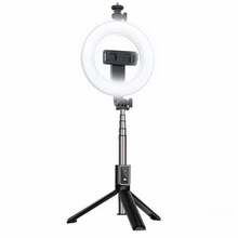 Laetav selfilamp CP X2, 16cm, BT puldiga, statiiv 20-90cm ja telefonihoidik