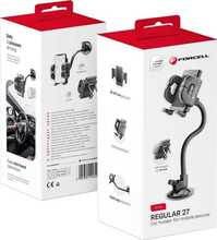 Telefonihoidja autosse Forcell F-Grip Regular 27 cm, must