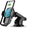 Telefonihoidja autosse Aligator K2, must, juhtmevaba laadimisega 15W