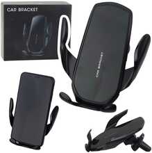 Telefonihoidja autosse Lean Gravity Car Mount, must