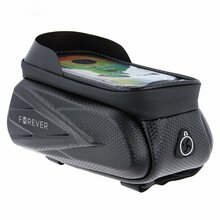 Jalgratta raamile kinnitatav kott telefonihoidjaga Forever Outdoor BIKE00038, must