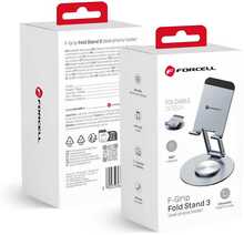 Lauaalune telefonihoidja Forcell F-Grip Fold Stand 3 360, hall